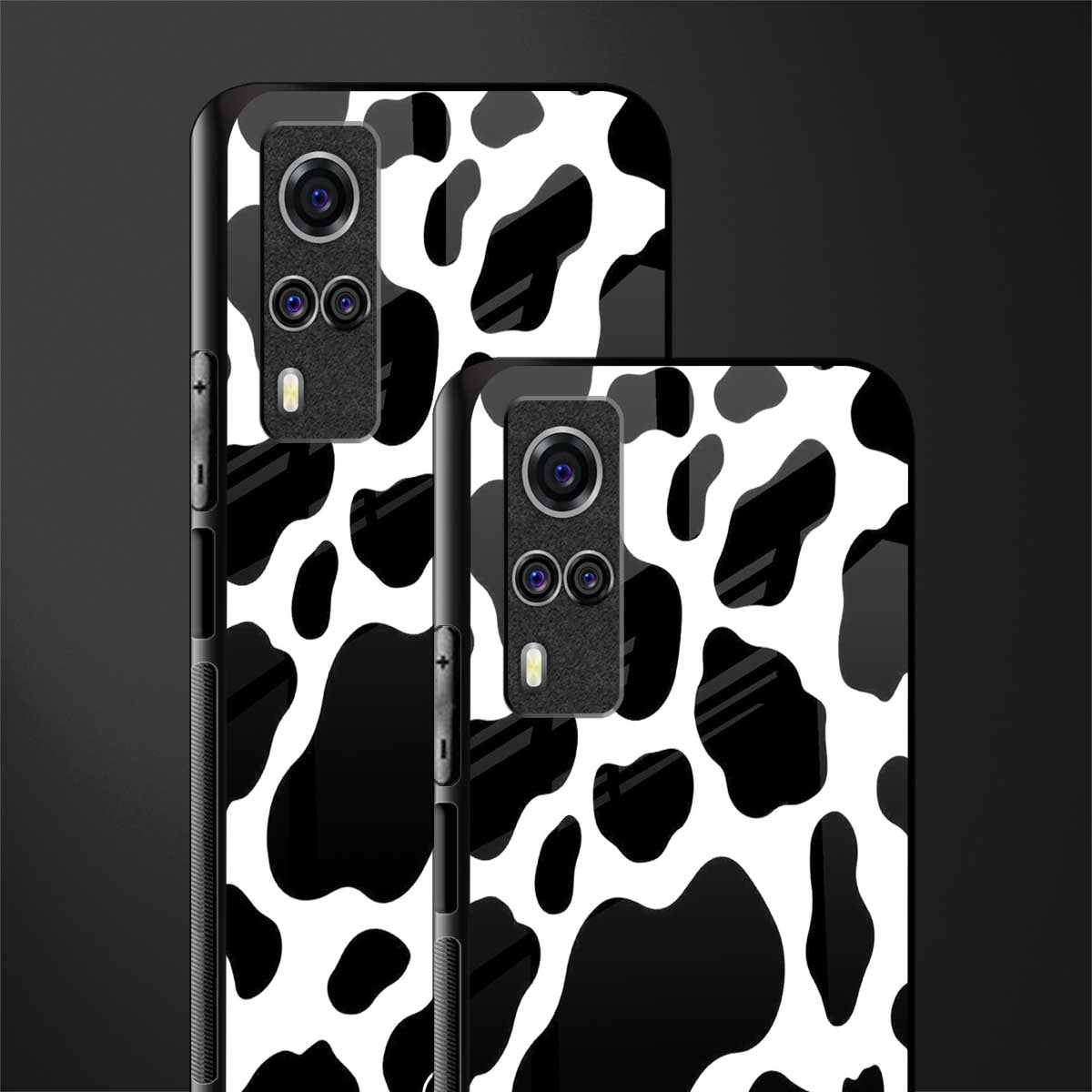 cow fur glass case for vivo y31 image-2