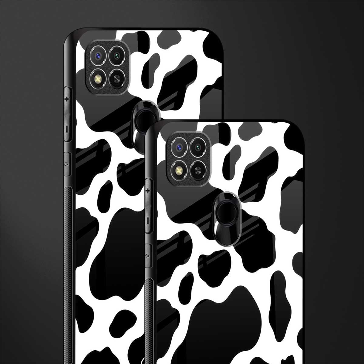 cow fur glass case for redmi 9c image-2