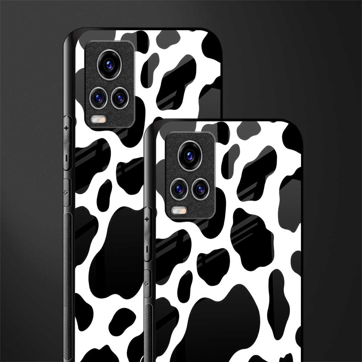 cow fur glass case for vivo v20 pro image-2