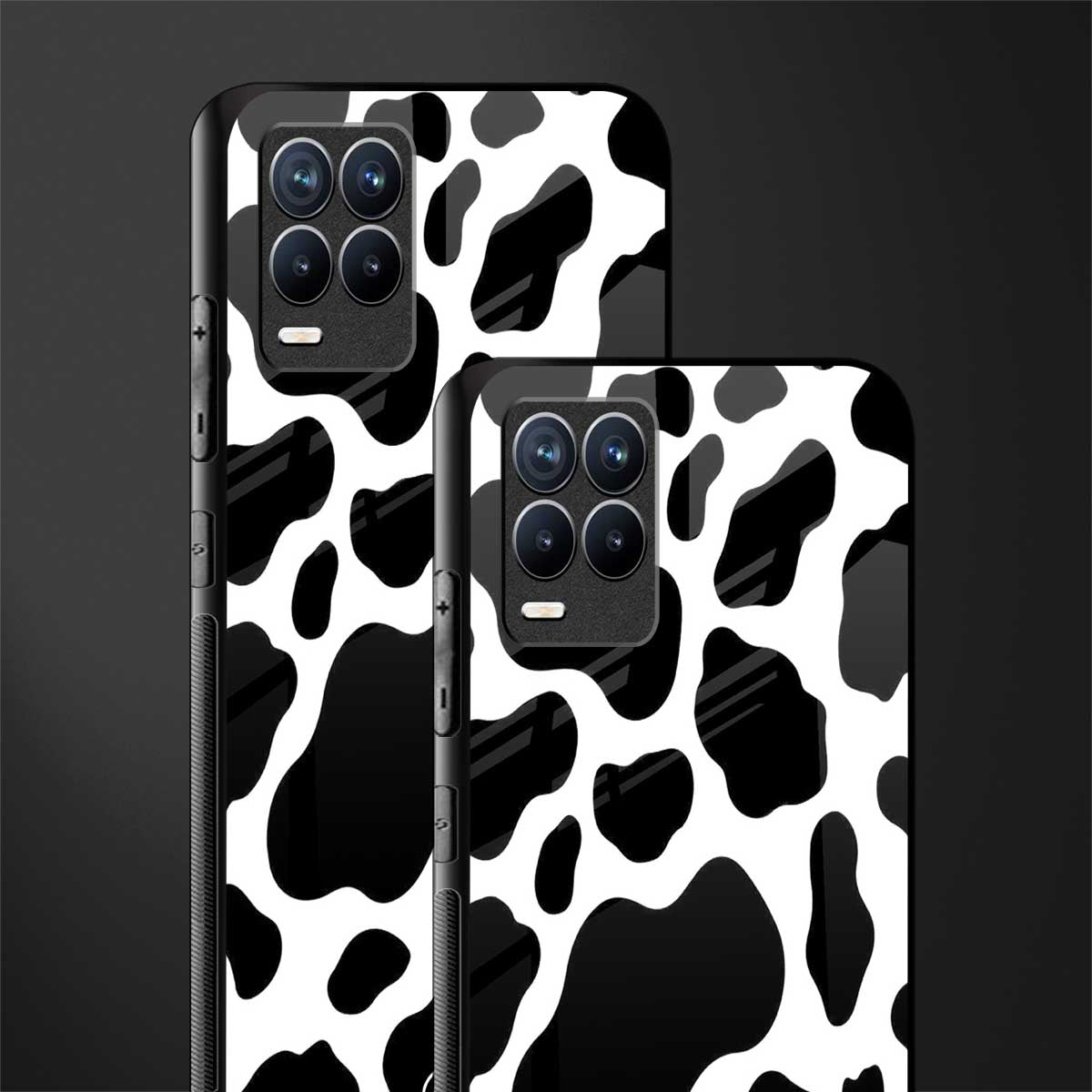 cow fur glass case for realme 8 4g image-2