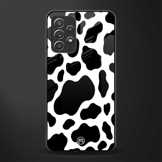 cow fur glass case for samsung galaxy a72 image