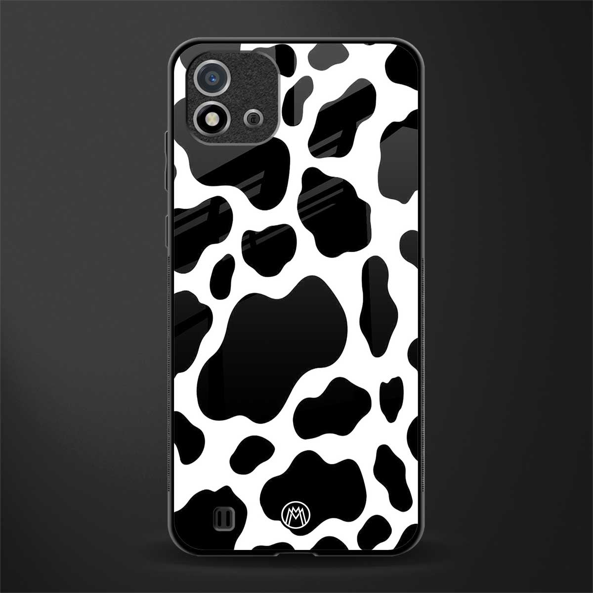 cow fur glass case for realme c20 image