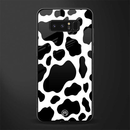 cow fur glass case for samsung galaxy note 8 image