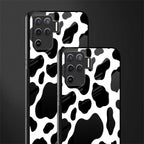 cow fur glass case for oppo f19 pro image-2