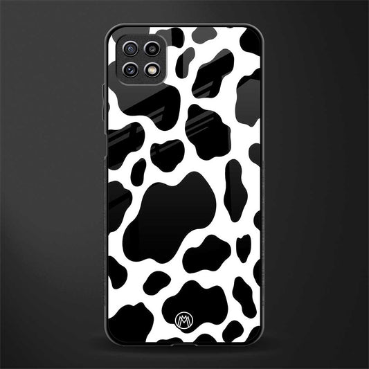 cow fur glass case for samsung galaxy a22 5g image