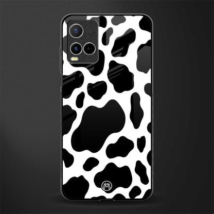 cow fur glass case for vivo y21 image