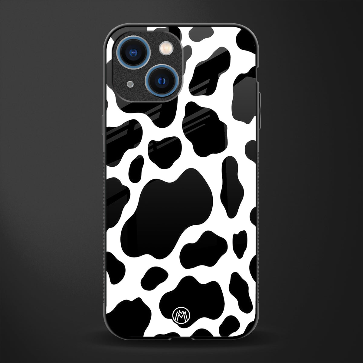 cow fur glass case for iphone 13 mini image