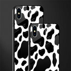 cow fur glass case for iphone xs max image-2