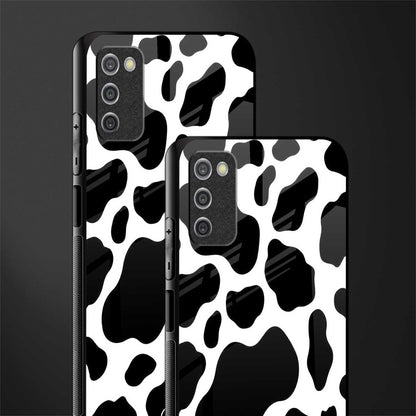cow fur glass case for samsung galaxy a03s image-2