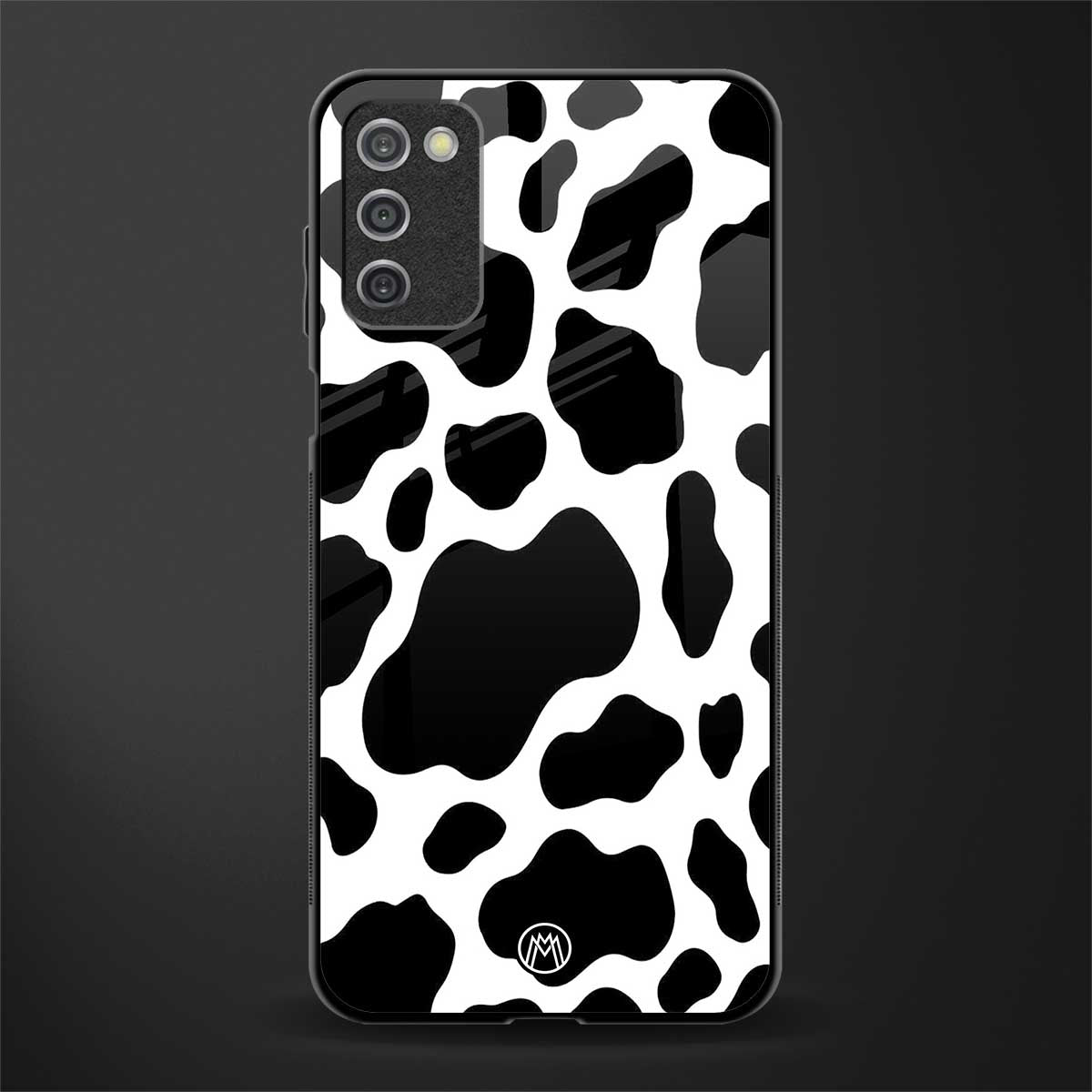 cow fur glass case for samsung galaxy a03s image