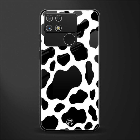 cow fur back phone cover | glass case for realme narzo 50a