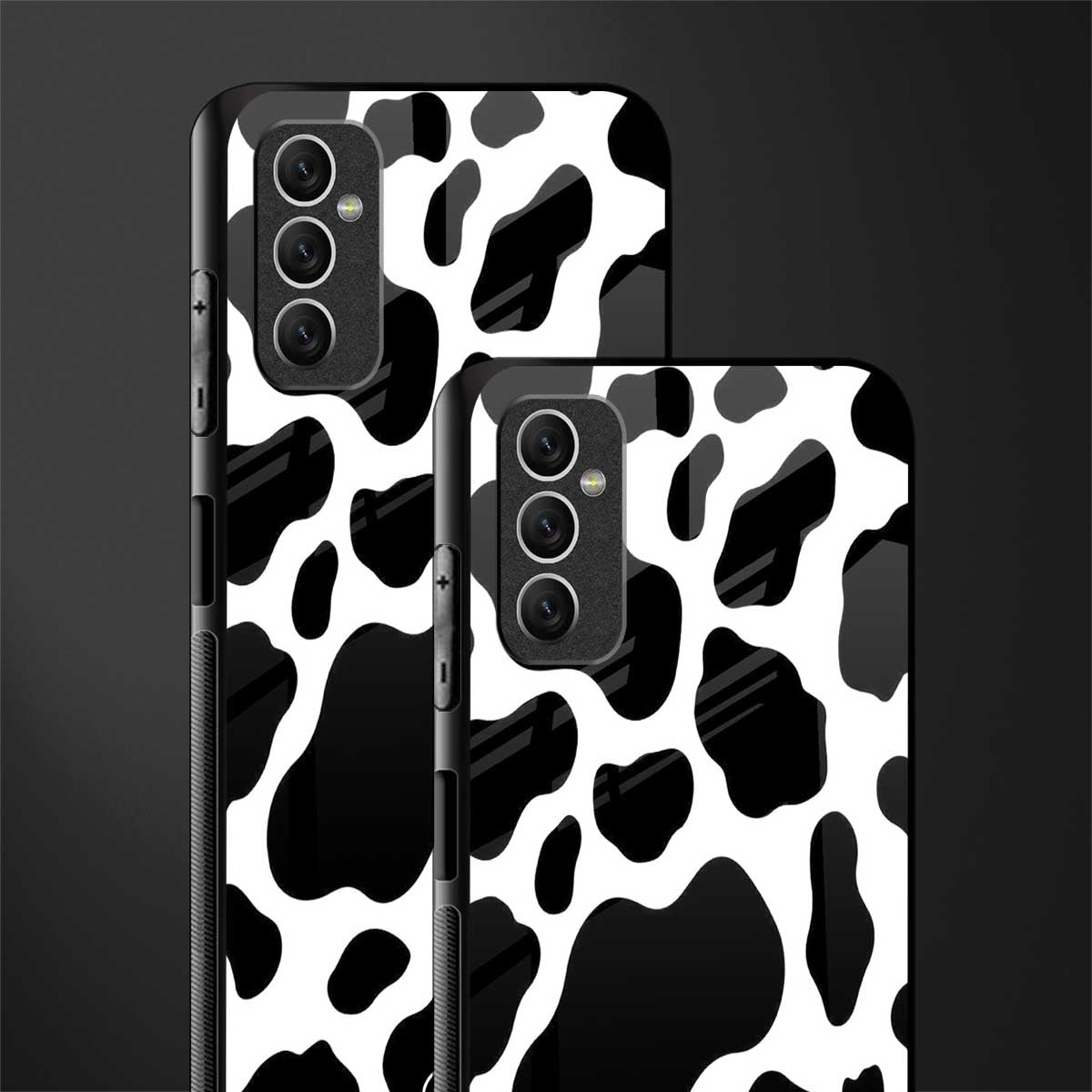 cow fur glass case for samsung galaxy m52 5g image-2