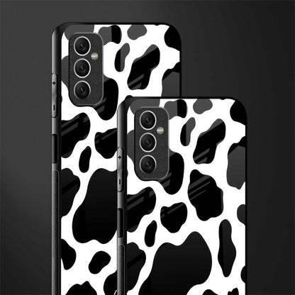 cow fur glass case for samsung galaxy m52 5g image-2