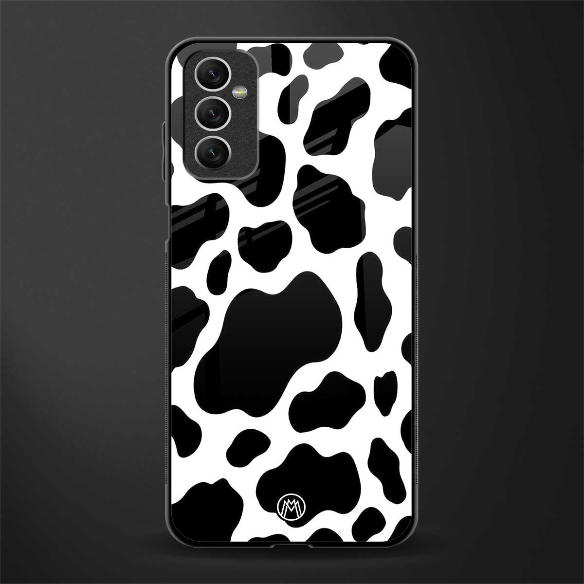cow fur glass case for samsung galaxy m52 5g image