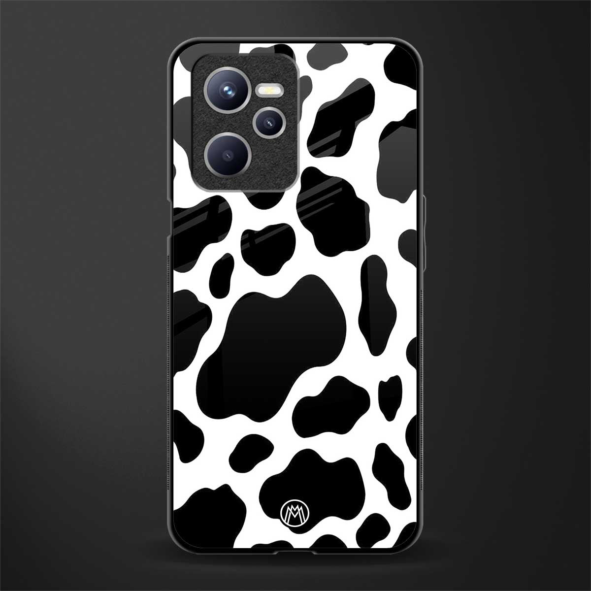 cow fur glass case for realme c35 image