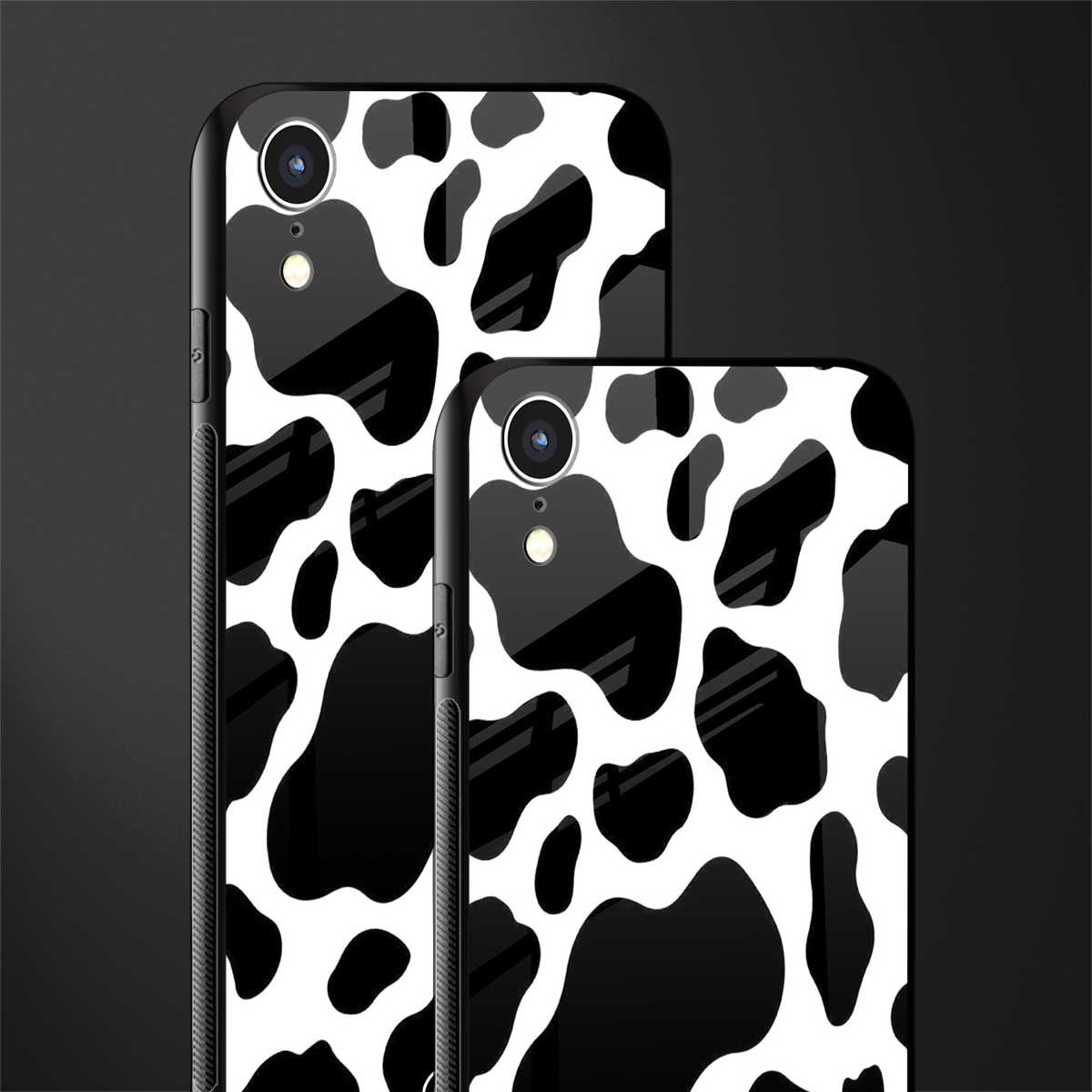 cow fur glass case for iphone xr image-2