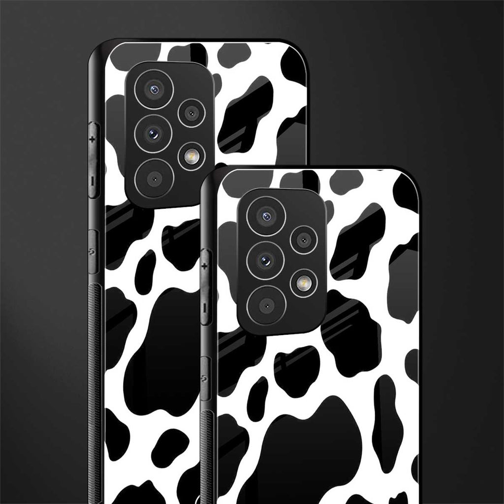 cow fur back phone cover | glass case for samsung galaxy a53 5g