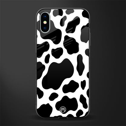 cow fur glass case for iphone xs image