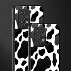 cow fur back phone cover | glass case for samsung galaxy a73 5g