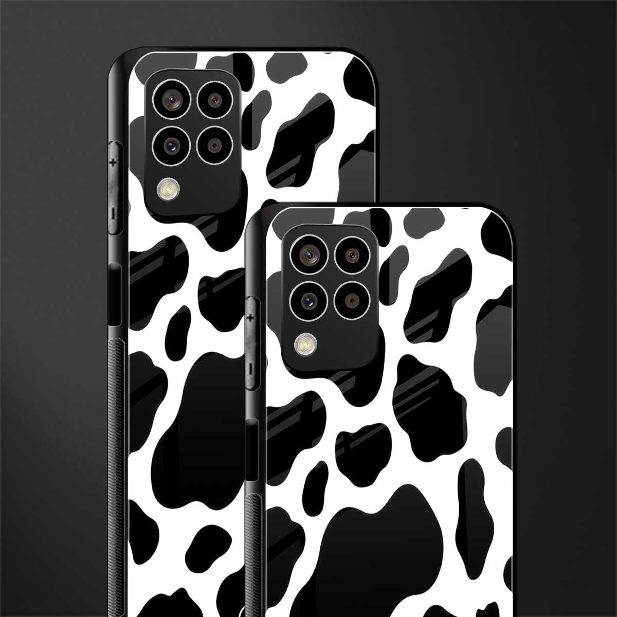 cow fur back phone cover | glass case for samsung galaxy m33 5g