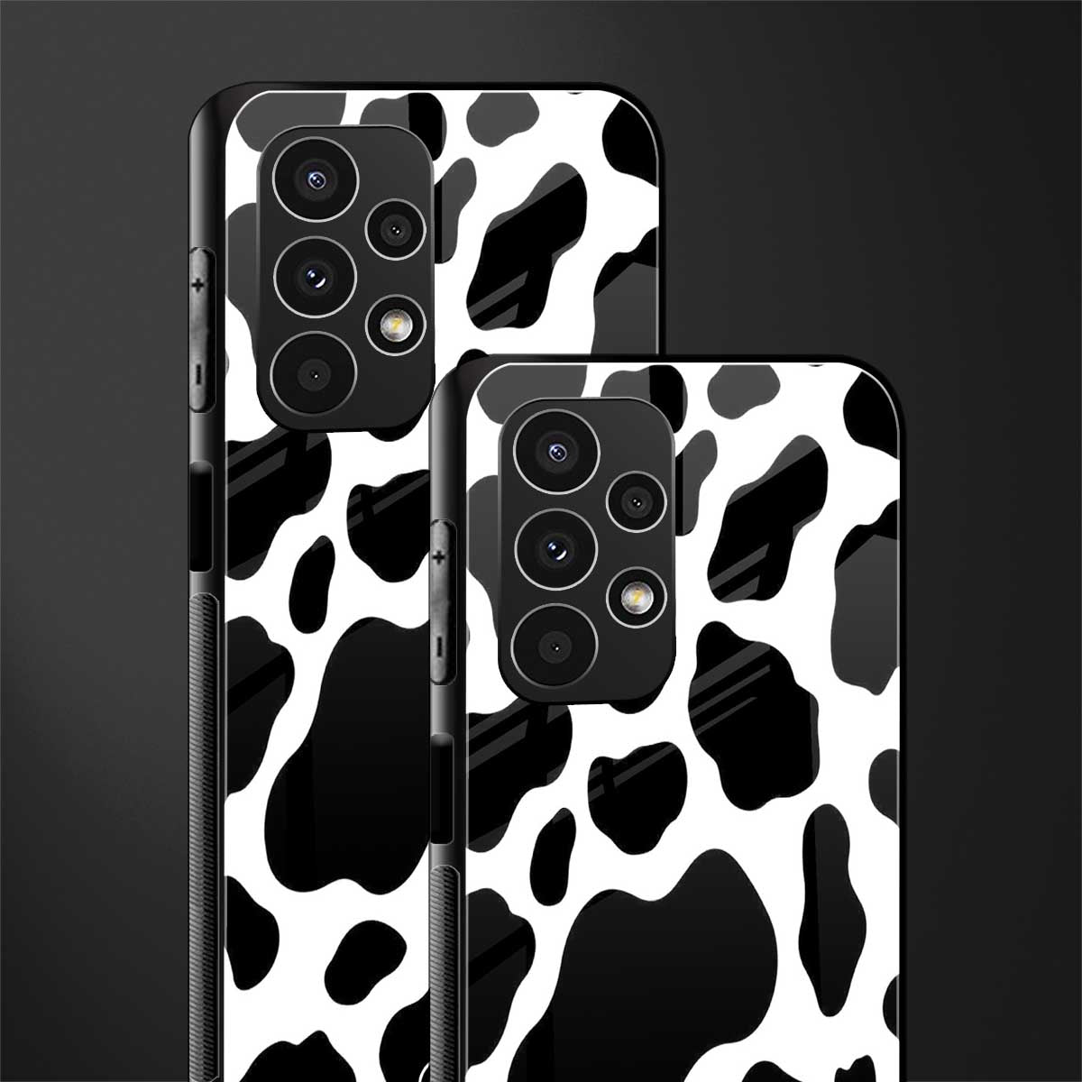 cow fur back phone cover | glass case for samsung galaxy a13 4g