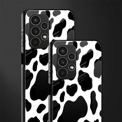 cow fur back phone cover | glass case for samsung galaxy a13 4g