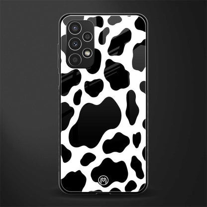 cow fur back phone cover | glass case for samsung galaxy a13 4g