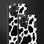 cow fur back phone cover | glass case for oppo f21 pro 5g