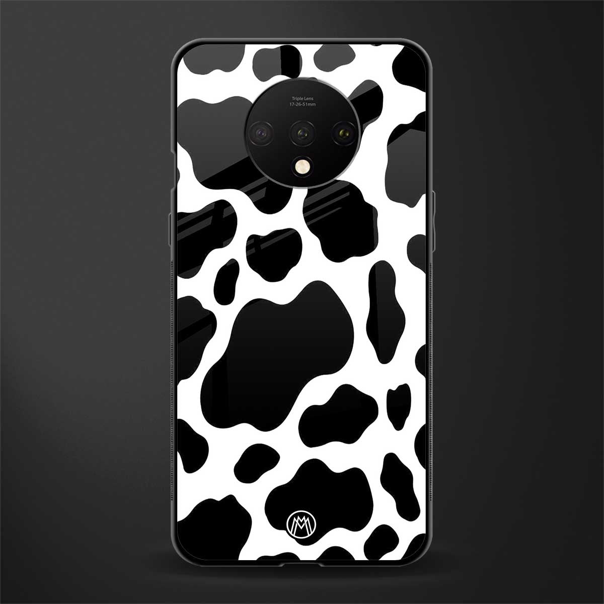 cow fur glass case for oneplus 7t image