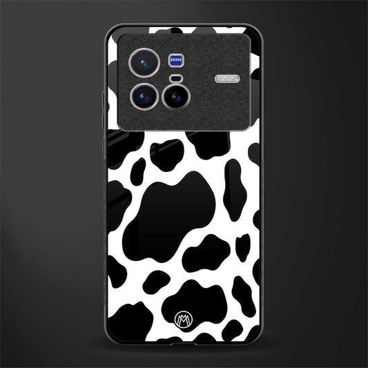 cow fur glass case for vivo x80 image