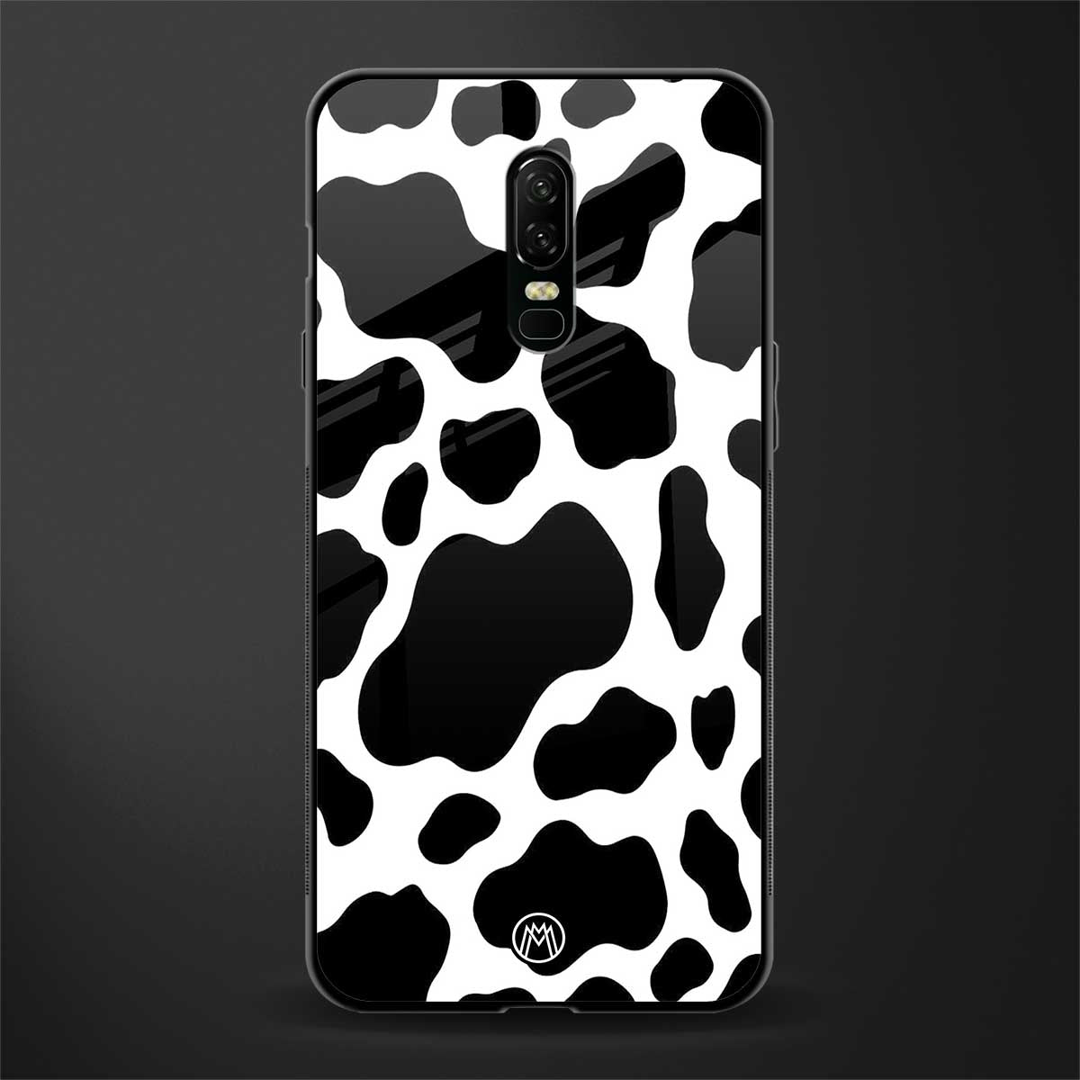cow fur glass case for oneplus 6 image
