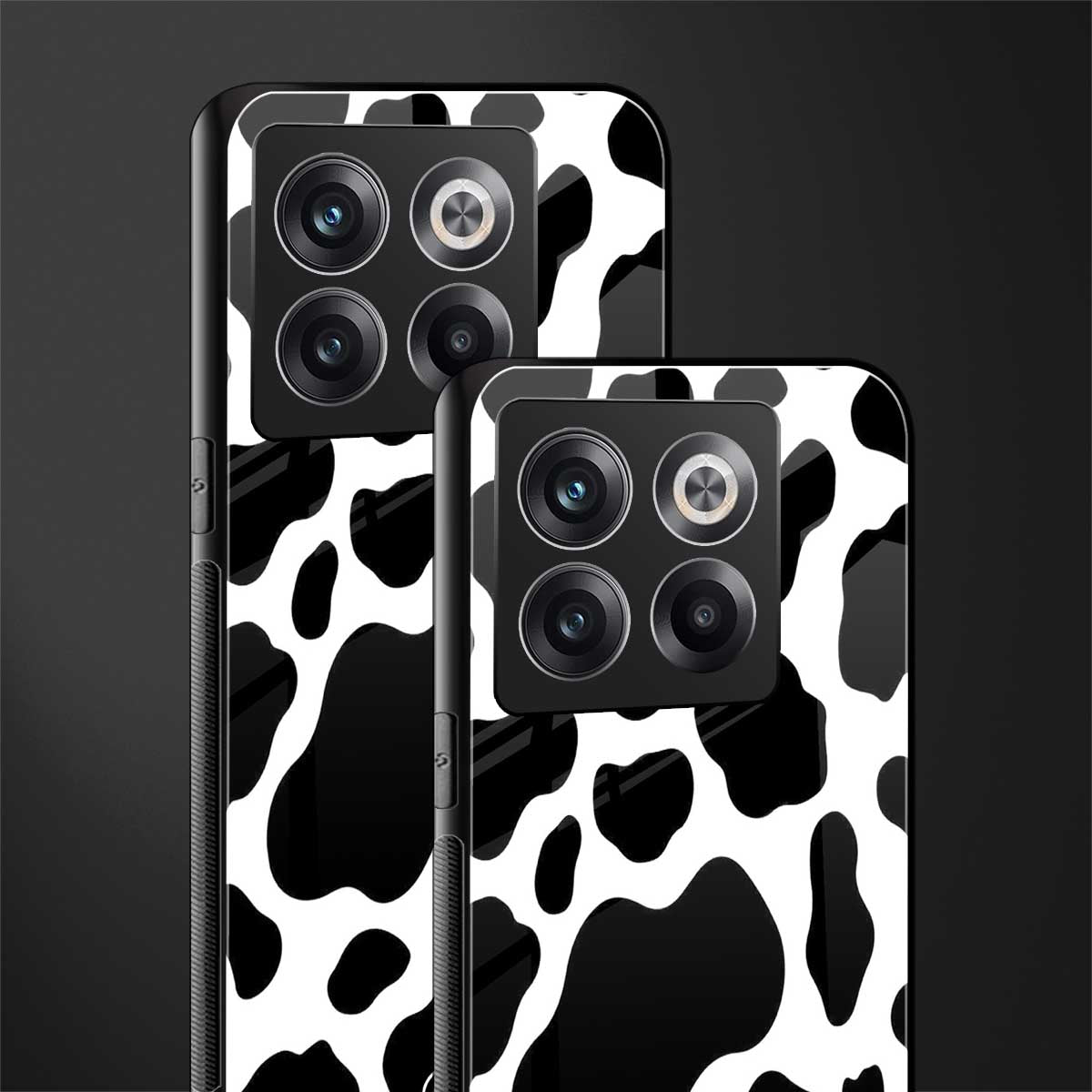 cow fur back phone cover | glass case for oneplus 10t