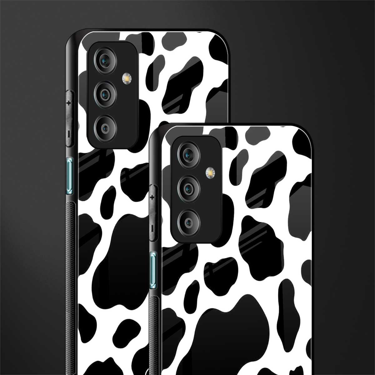cow fur back phone cover | glass case for samsung galaxy f23 5g