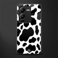 cow fur back phone cover | glass case for vivo v25 pro 5g