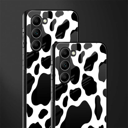 cow fur glass case for phone case | glass case for samsung galaxy s23