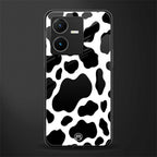 cow fur back phone cover | glass case for vivo y22