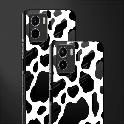 cow fur back phone cover | glass case for vivo y72