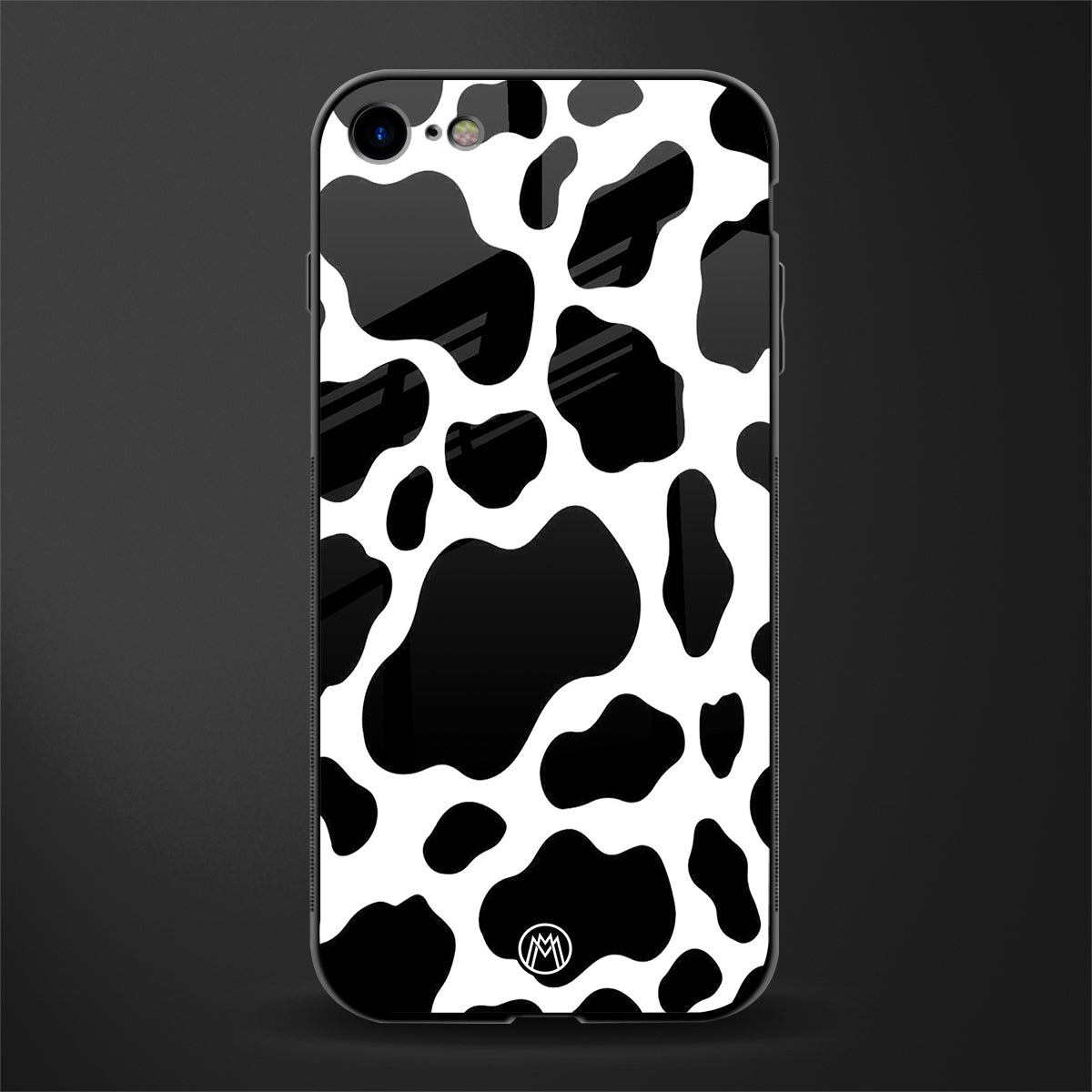cow fur glass case for iphone se 2020 image