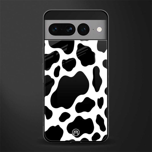 cow fur back phone cover | glass case for google pixel 7 pro