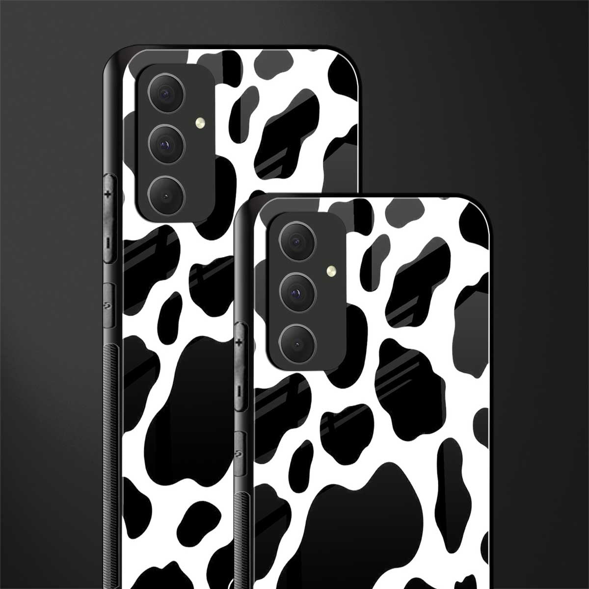 cow fur back phone cover | glass case for samsung galaxy a54 5g