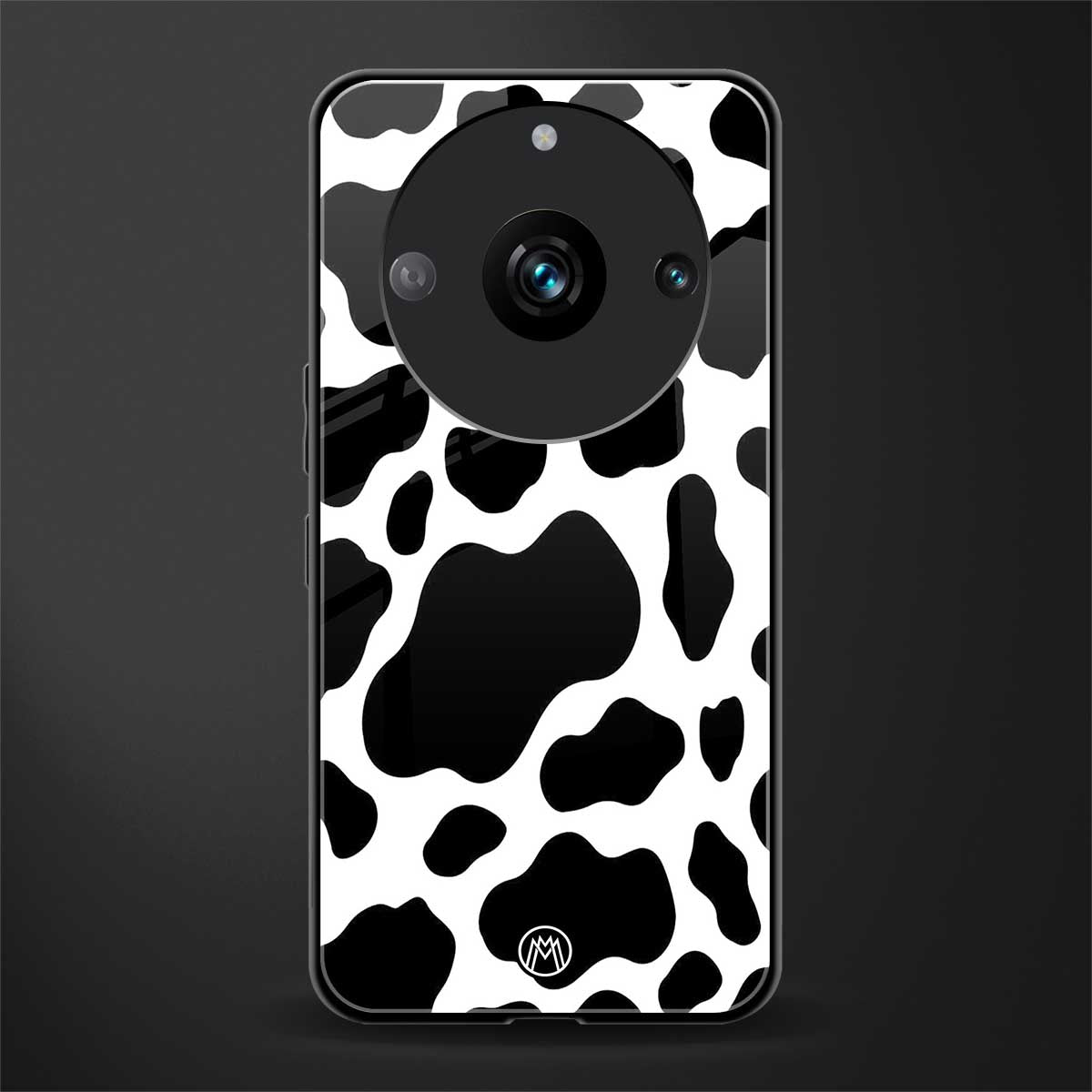 cow fur back phone cover | glass case for realme 11 pro 5g