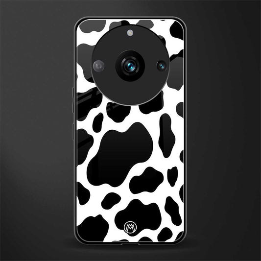 cow fur back phone cover | glass case for realme 11 pro 5g