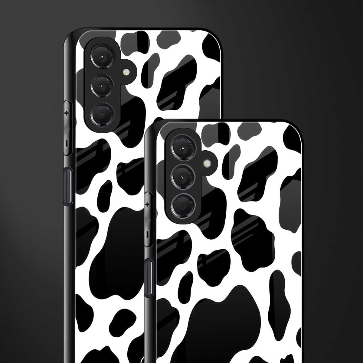 cow fur back phone cover | glass case for samsun galaxy a24 4g