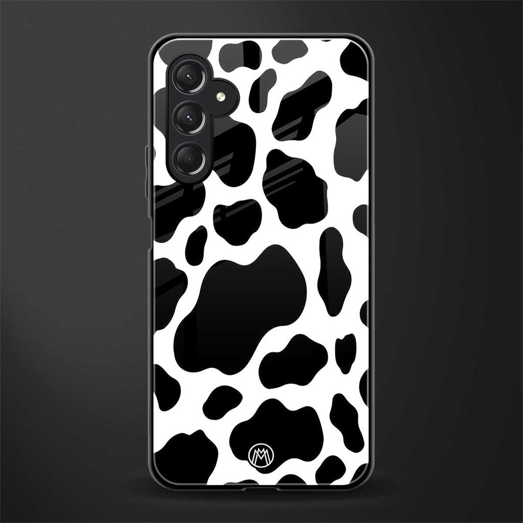 cow fur back phone cover | glass case for samsun galaxy a24 4g