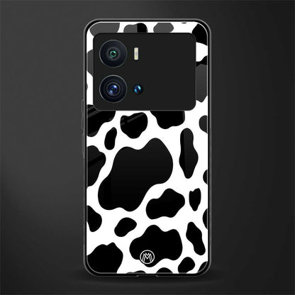 cow fur back phone cover | glass case for iQOO 9 Pro