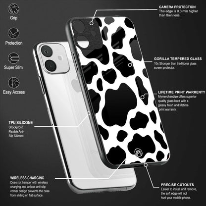 cow fur back phone cover | glass case for samsung galaxy a73 5g