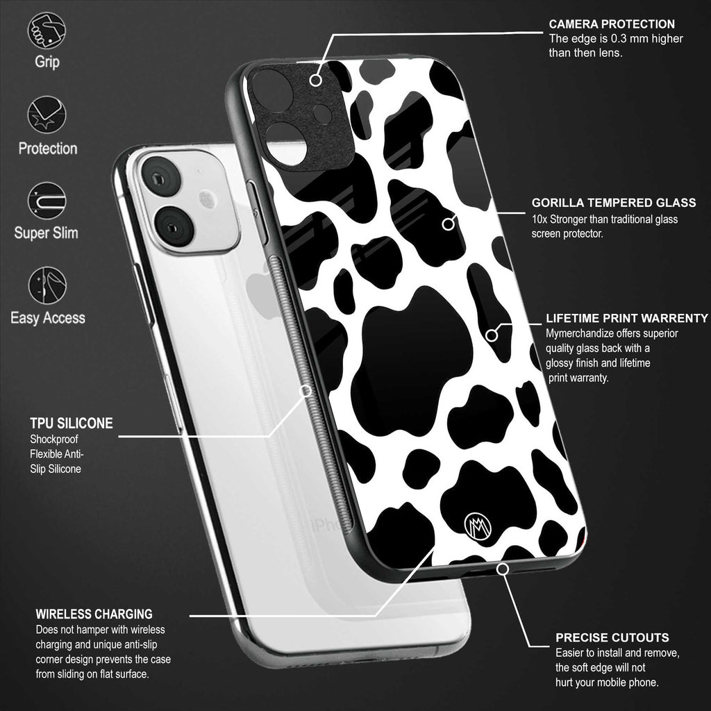 cow fur back phone cover | glass case for oneplus 10t