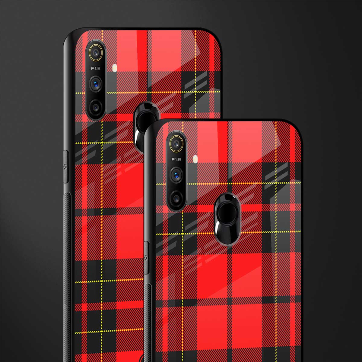 cozy red sweater glass case for realme narzo 10a image-2
