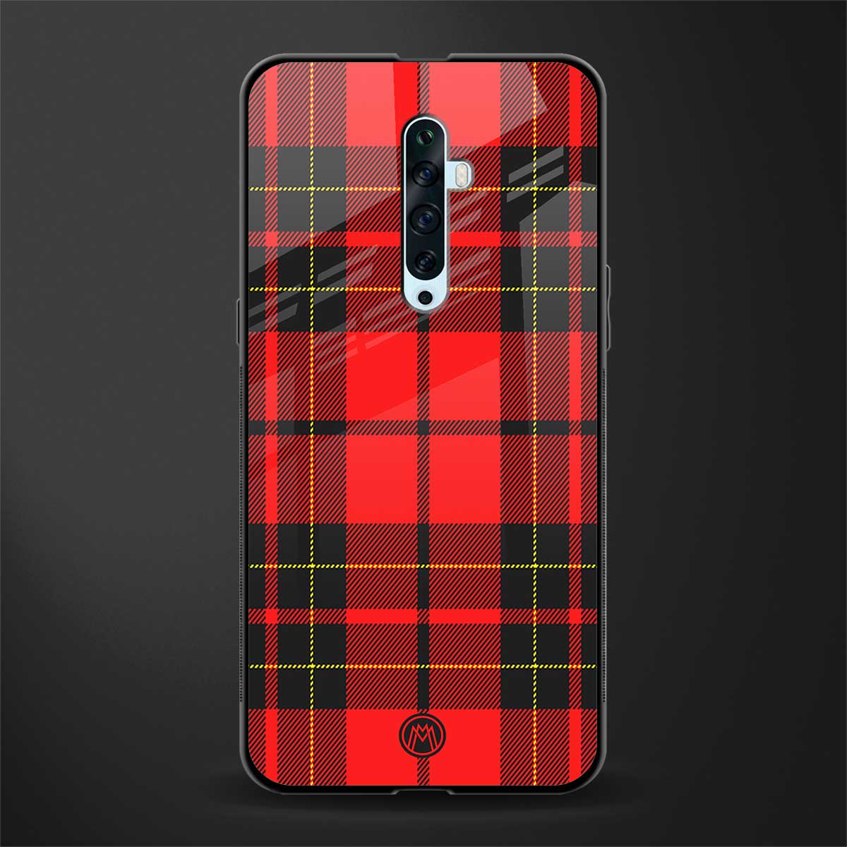 cozy red sweater glass case for oppo reno 2f image