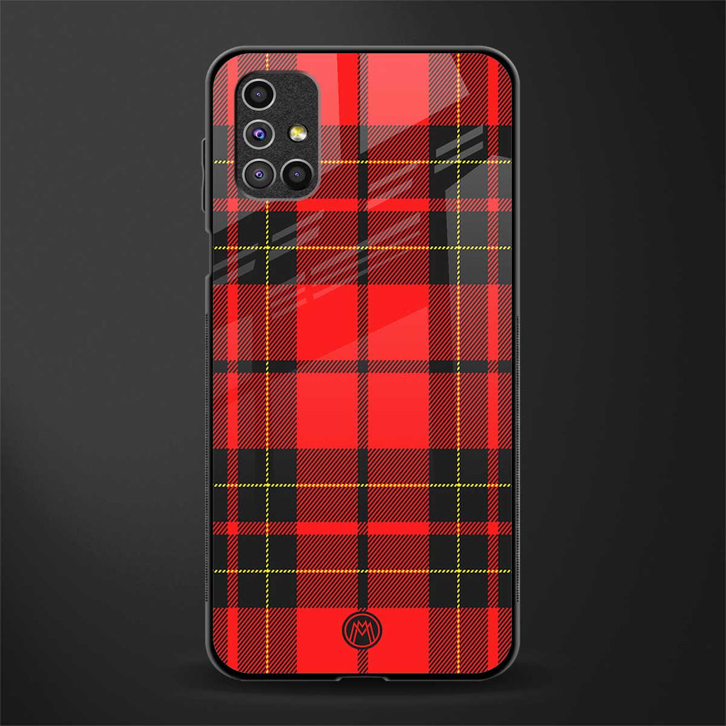 cozy red sweater glass case for samsung galaxy m51 image